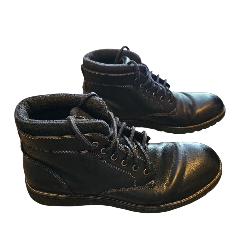 Eastland Black Leather Finn Boots Size 12